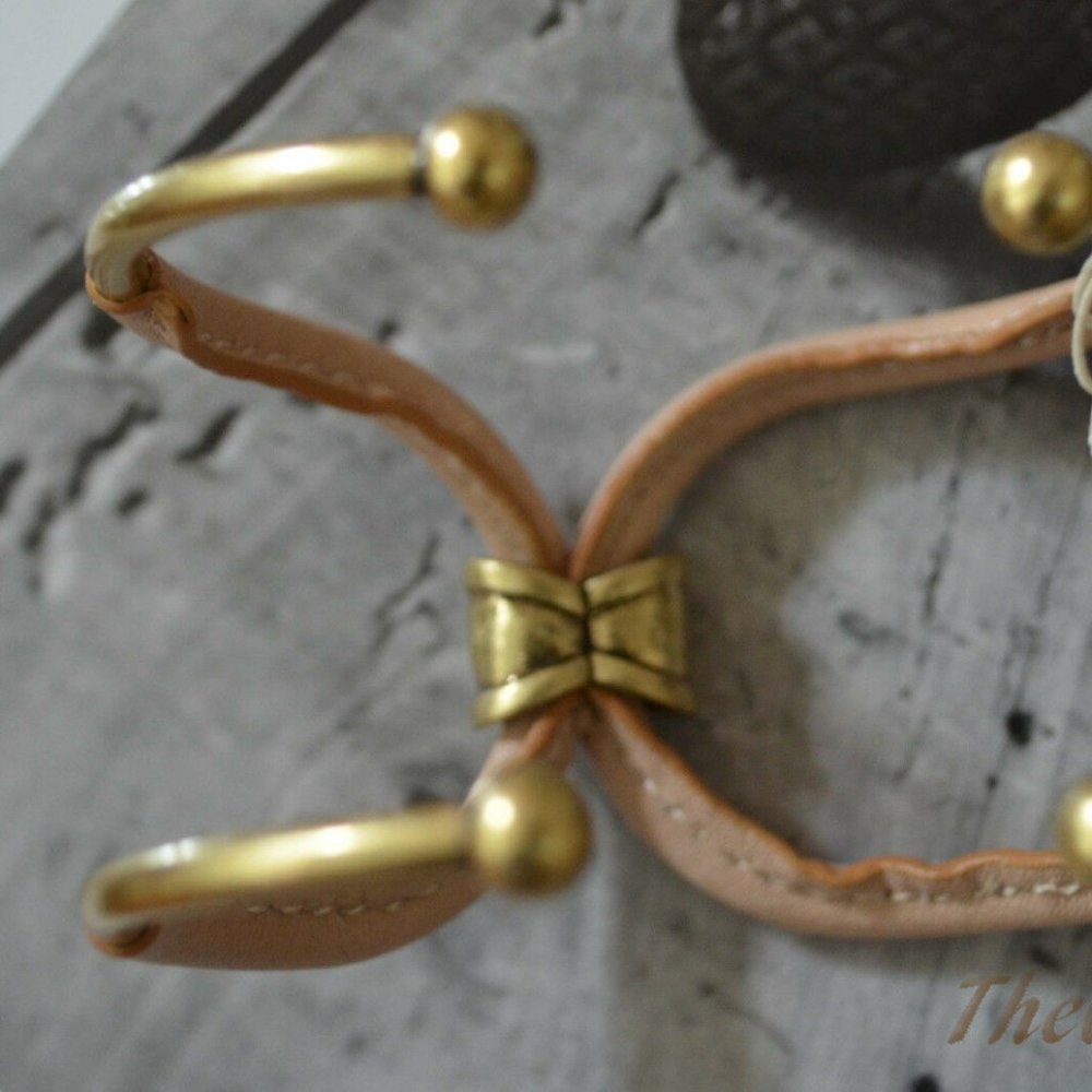 NEW! Lucky brand Leather Gold-Tone Cuff Bracelet - Picture 4 of 4